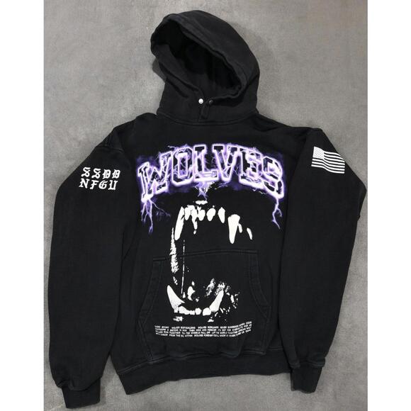 Darc Sport Other - NEW Darc Sport Blood Thunder Vintage Pierce Hoodie Black Mens Size MEDIUM